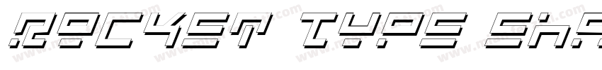 Rocket Type Shadow Italic字体转换